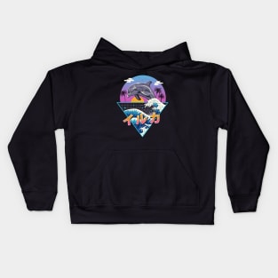 Dolphin Wave Kids Hoodie